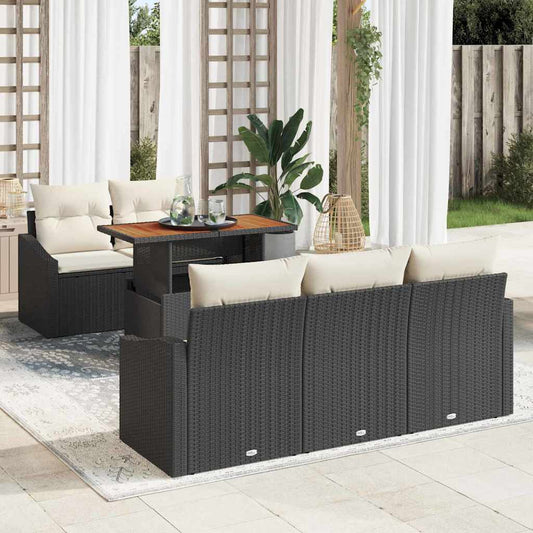 Tuin Sofa Set Met Opslag 6 Pcs Poly Riet