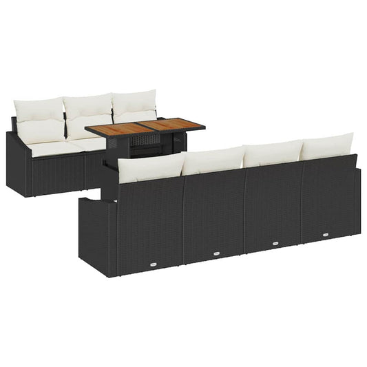 Tuin Sofa Set Met Opslag 8 Pcs Poly Riet