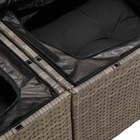 Tuin Sofa Set Met Opslag 6 Pcs Poly Riet