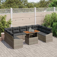 Tuin Sofa Set Met Opslag 10 Pcs Poly Riet