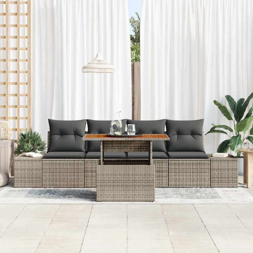 Tuin Sofa Set Met Opslag 5 Pcs Poly Riet