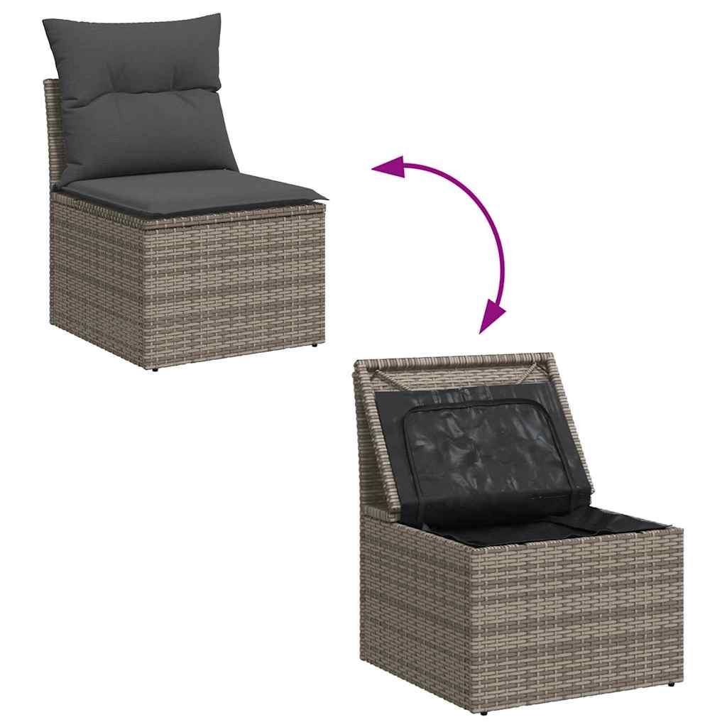 Tuin Sofa Set Met Opslag 5 Pcs Poly Riet