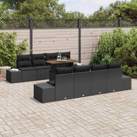 Tuin Sofa Set Met Opslag 9 Pcs Poly Riet