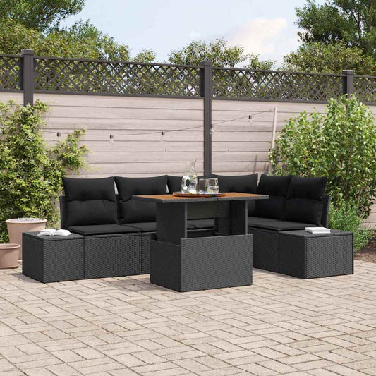 Tuin Sofa Set Met Opslag 6 Pcs Poly Riet