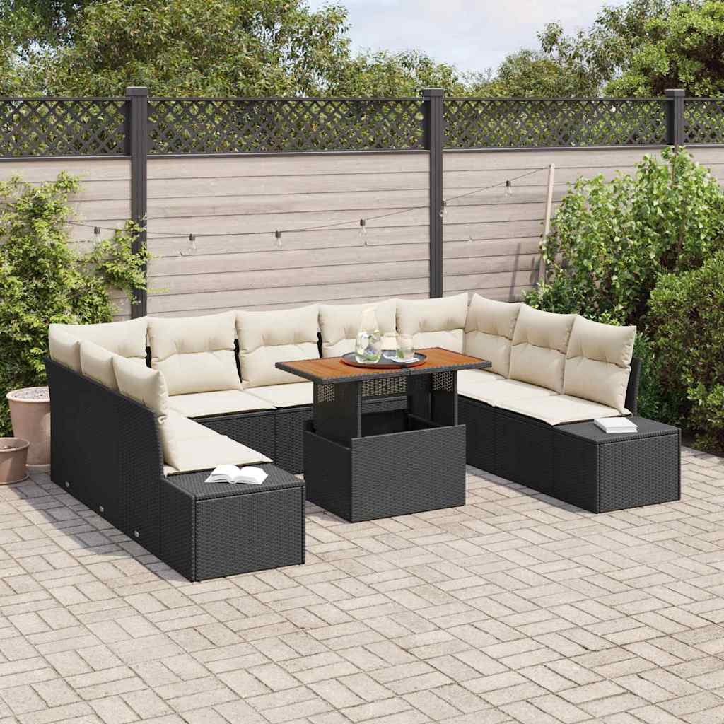 Tuin Sofa Set Met Opslag 10 Pcs Poly Riet