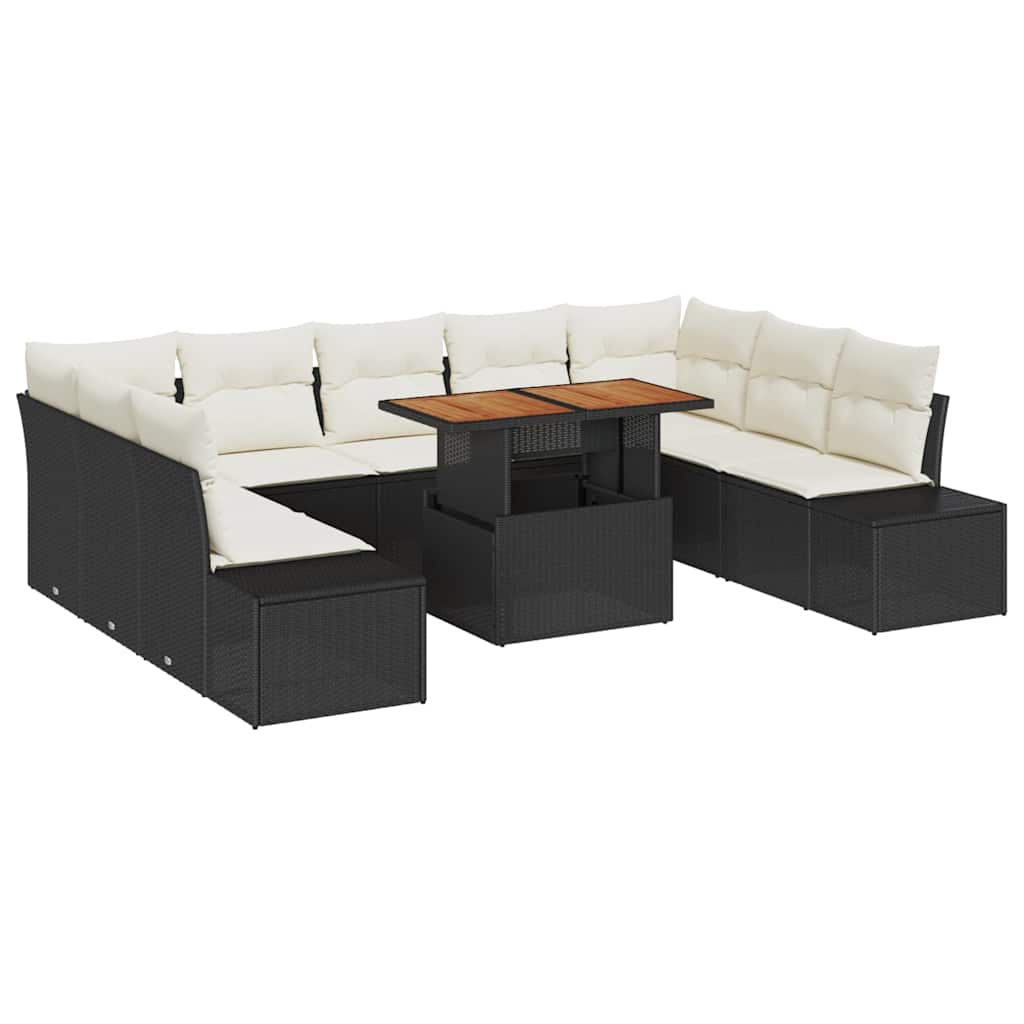 Tuin Sofa Set Met Opslag 10 Pcs Poly Riet