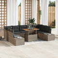Tuin Sofa Set Met Opslag 10 Pcs Poly Riet