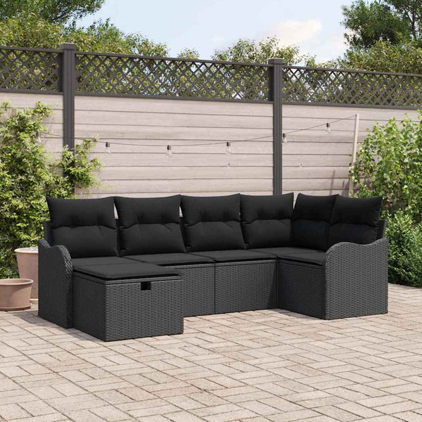 Tuin Sofa Set 6 Pcs En Crème 232.5 X 122.5 X 85 Cm