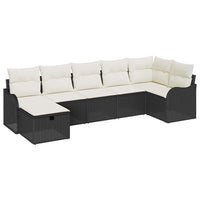 Tuin Sofa Set 7 Pcs En Crème 287,5 X 122,5 X 85 Cm
