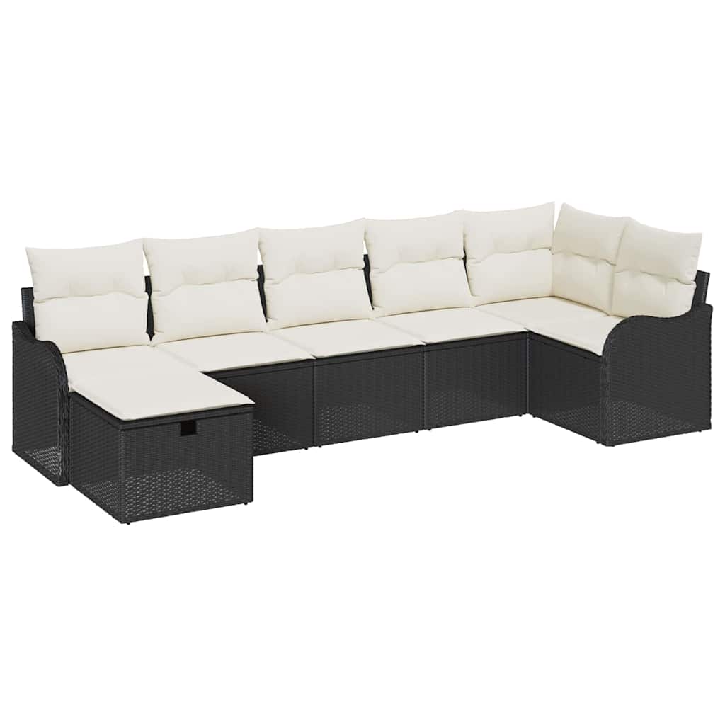 Tuin Sofa Set 7 Pcs En Crème 287,5 X 122,5 X 85 Cm