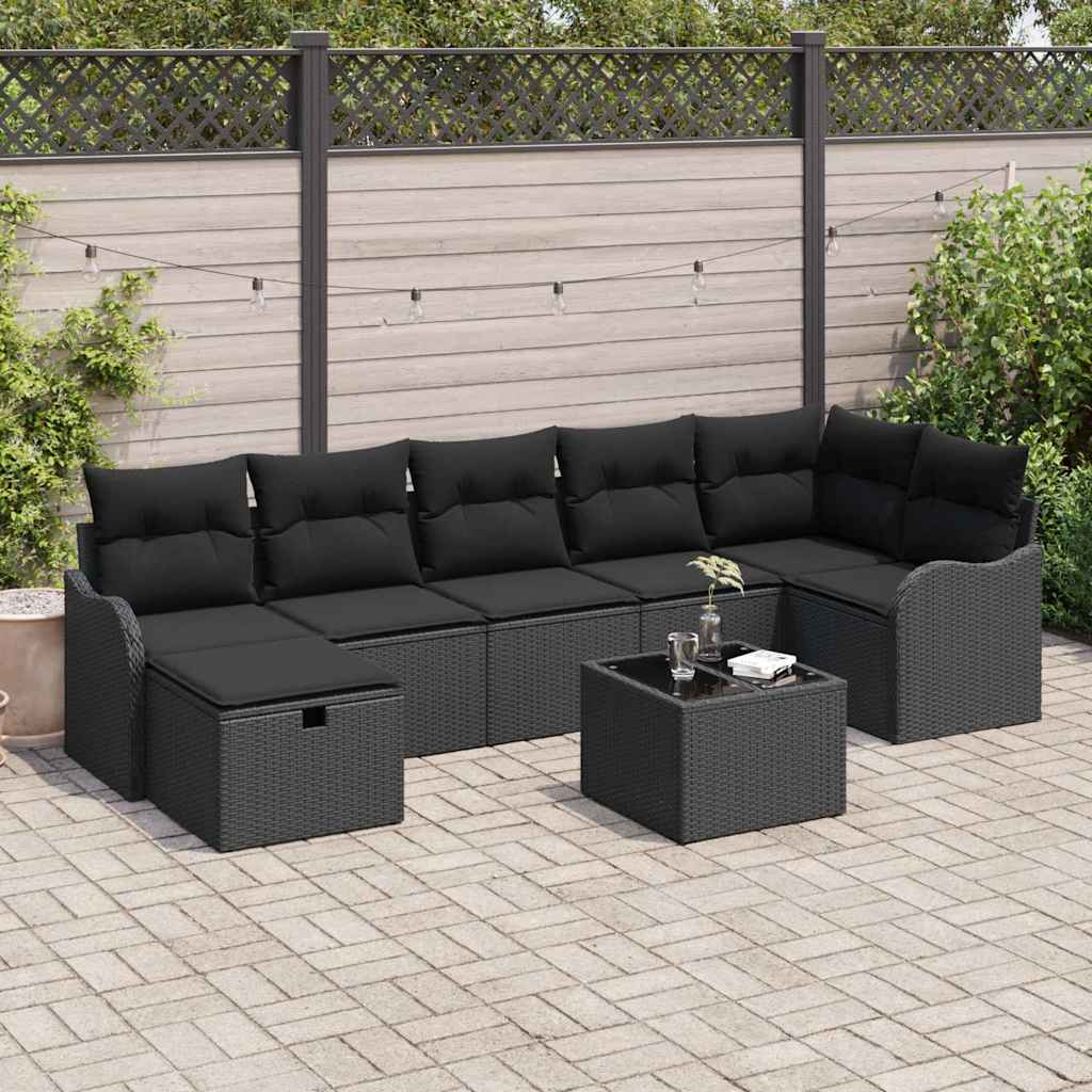 Tuin Sofa Set 7 Pcs En Crème 287,5 X 122,5 X 85 Cm
