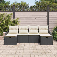 Tuin Sofa Set 6 Pcs En Crème 231 X 117 X 85 Cm Poly Riet