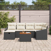 Tuin Sofa Set Met Kussen Met Opslag 7 Pcs Poly Riet