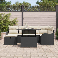 Tuin Sofa Set Met Kussen Met Opslag 7 Pcs Poly Riet
