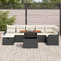 Tuin Sofa Set Met Kussen Met Opslag 8 Pcs Poly Riet