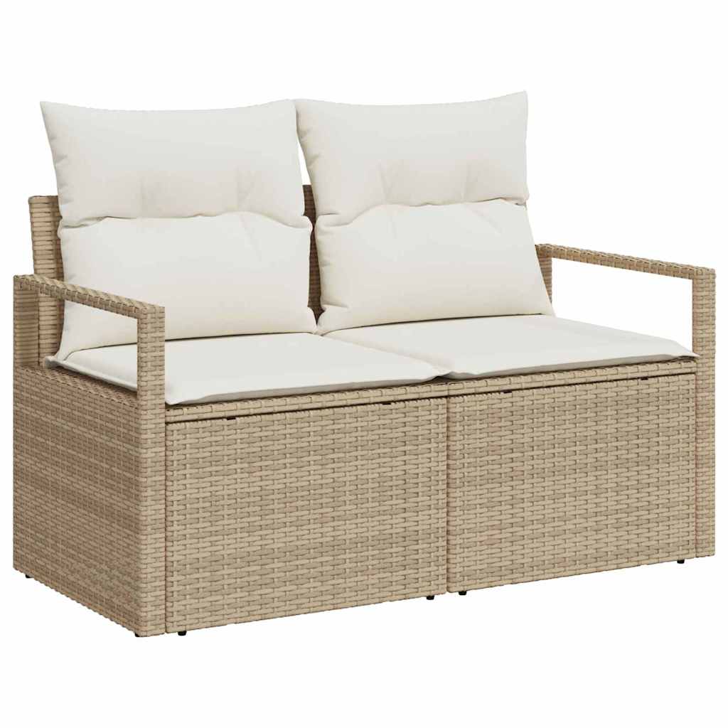 Tuin Sofa Set Met Kussen Met Opslag 6 Pcs Poly Riet