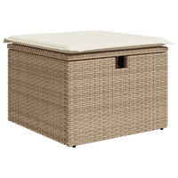 Tuin Sofa Set Met Kussen Met Opslag 6 Pcs Poly Riet