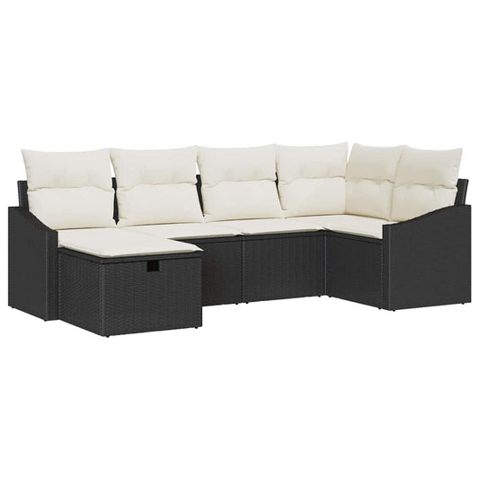 Tuin Sofa Set Met Kussen 6 Pcs 55 X 62 X 69 Cm Poly Riet