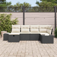 Tuin Sofa Set Met Kussen 6 Pcs 55 X 62 X 69 Cm Poly Riet