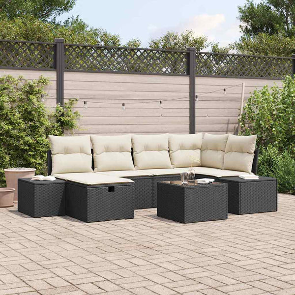 Tuin Sofa Set Met Kussen 6 Pcs 55 X 62 X 69 Cm Poly Riet