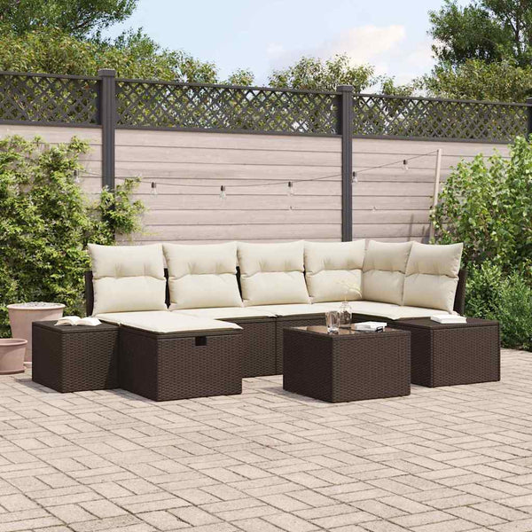 Tuin Sofa Set Met Kussen 6 Pcs 55 X 62 X 69 Cm Poly Riet
