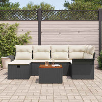 Tuin Sofa Set Met Kussen Met Opslag 7 Pcs Poly Riet