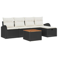 Tuin Sofa Set Met Kussen Met Opslag 6 Pcs Poly Riet