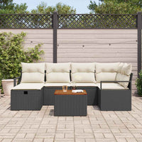 Tuin Sofa Set Met Kussen Met Opslag 7 Pcs Poly Riet
