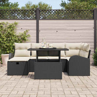 Tuin Sofa Set Met Kussen Met Opslag 7 Pcs Poly Riet