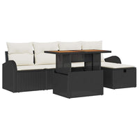 Tuin Sofa Set 6 Pcs Poly Rattan
