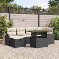 Tuin Sofa Set 7 Pcs Poly Rattan