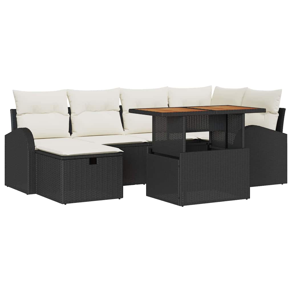 Tuin Sofa Set 7 Pcs Poly Rattan