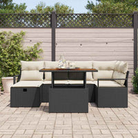 Tuin Sofa Set 7 Pcs Poly Rattan