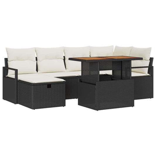 Tuin Sofa Set 7 Pcs Poly Rattan