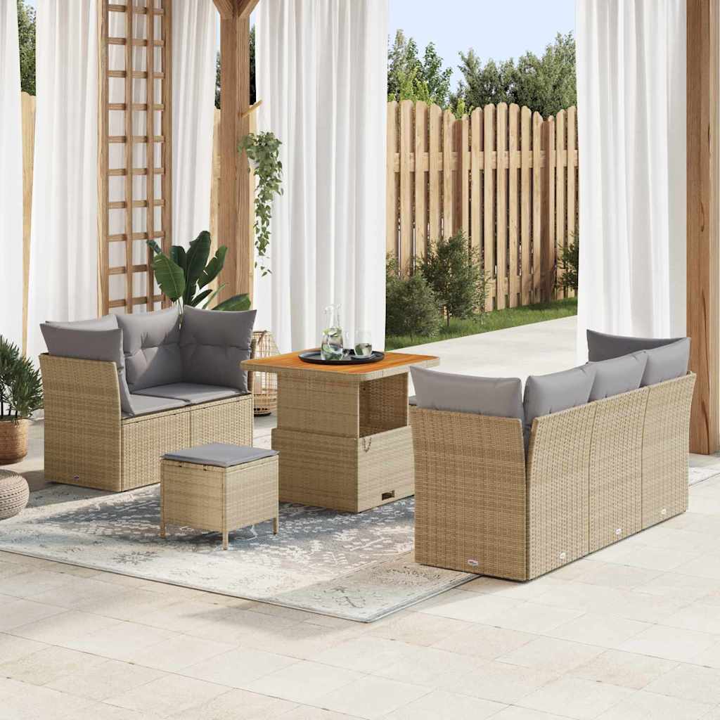 Tuin Sofa Set 8 Pcs Poly Rattan