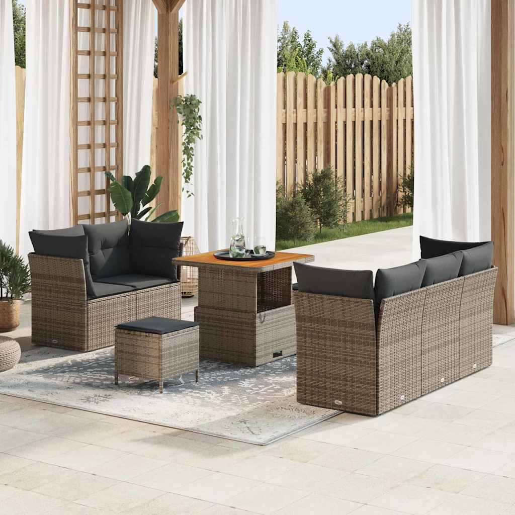 Tuin Sofa Set 8 Pcs Poly Rattan