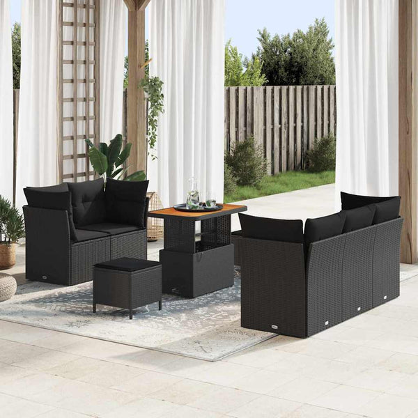 Tuin Sofa Set 8 Pcs Poly Rattan