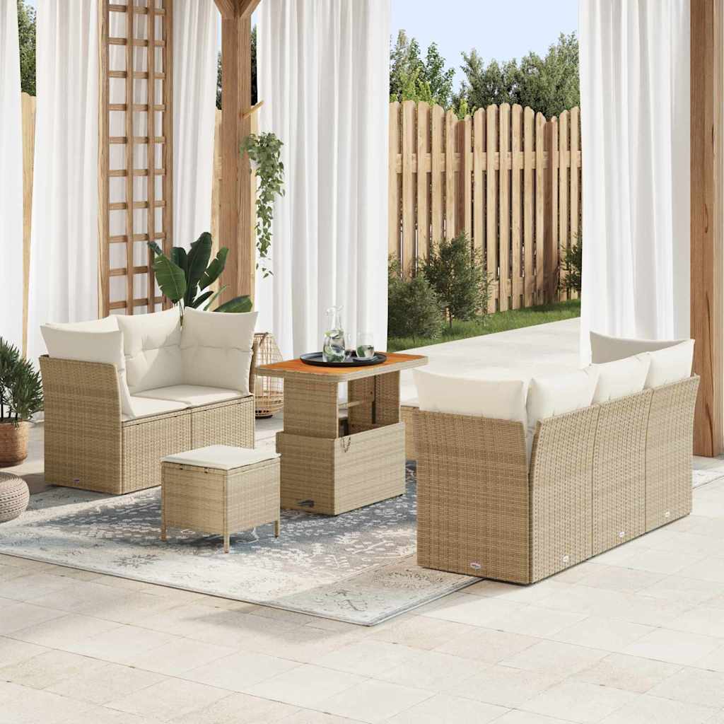 Tuin Sofa Set 8 Pcs Poly Rattan