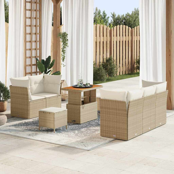 Tuin Sofa Set 8 Pcs Poly Rattan