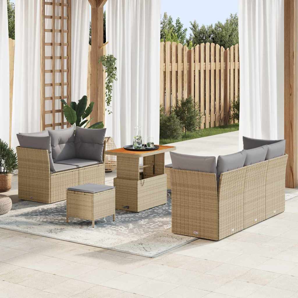Tuin Sofa Set 8 Pcs Poly Rattan