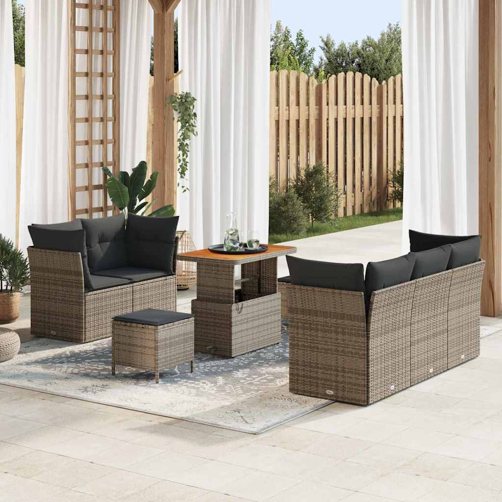 Tuin Sofa Set 8 Pcs Poly Rattan