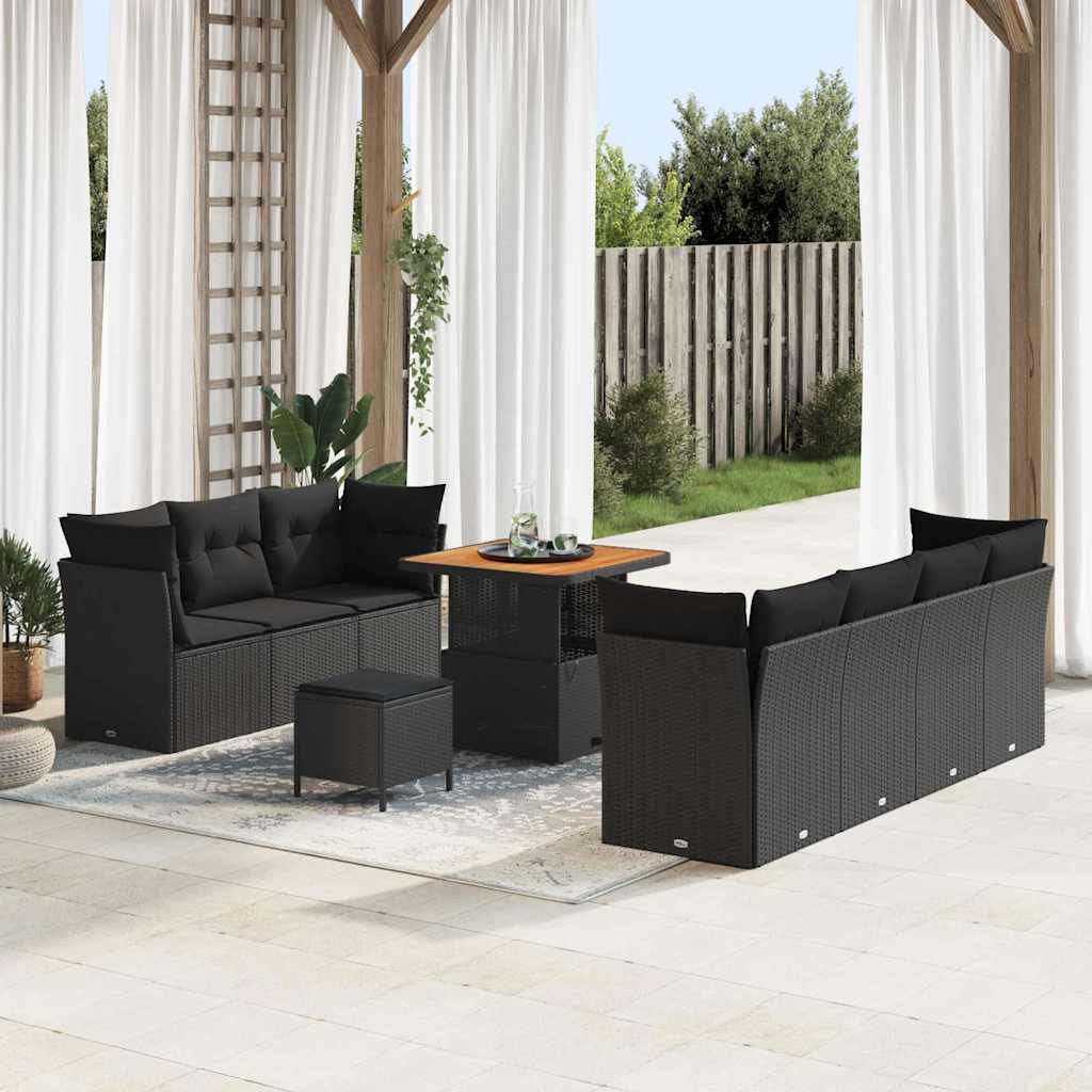 Tuin Sofa Set 10 Pcs Poly Rattan
