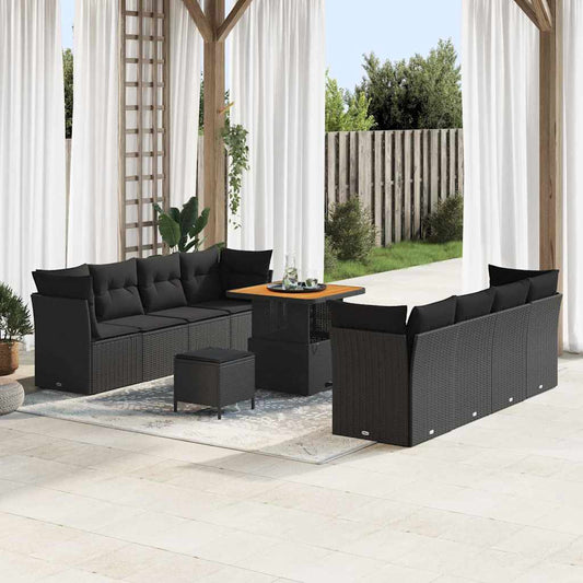 Tuin Sofa Set 11 Pcs Poly Rattan