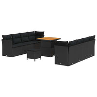 Tuin Sofa Set 11 Pcs Poly Rattan