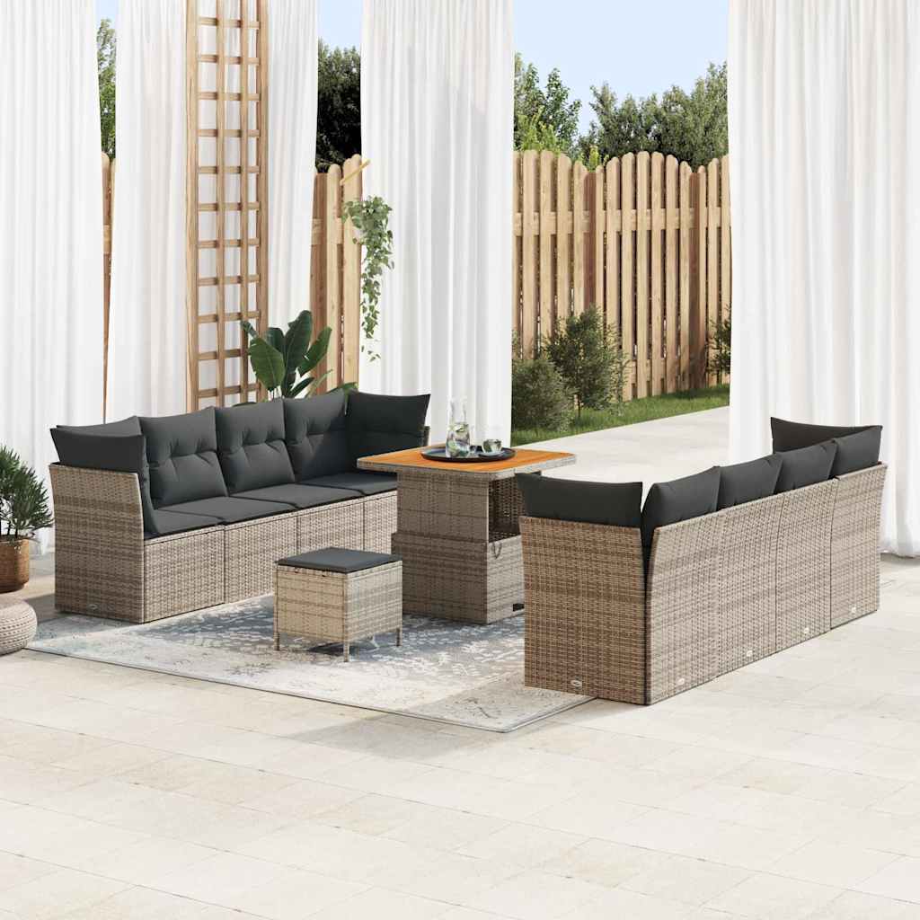 Tuin Sofa Set 11 Pcs Poly Rattan