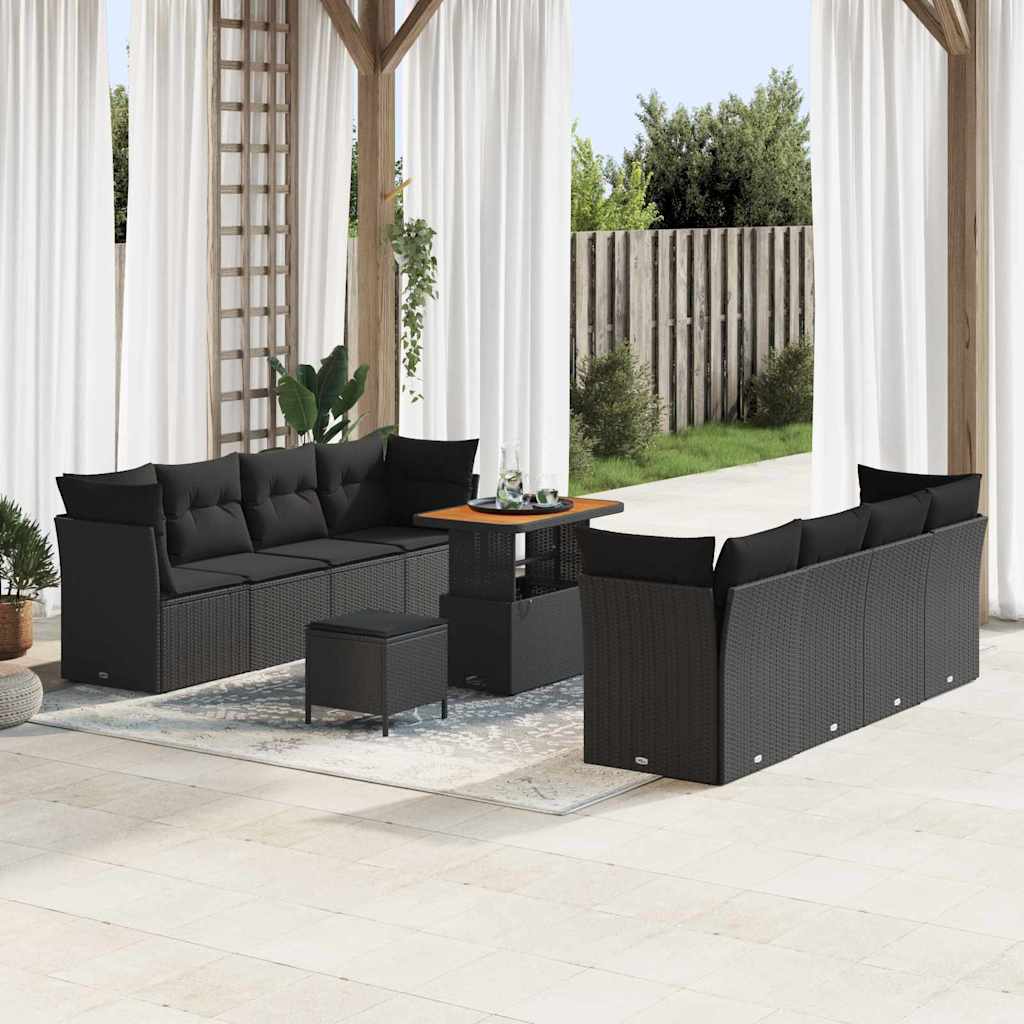 Tuin Sofa Set 11 Pcs Poly Rattan