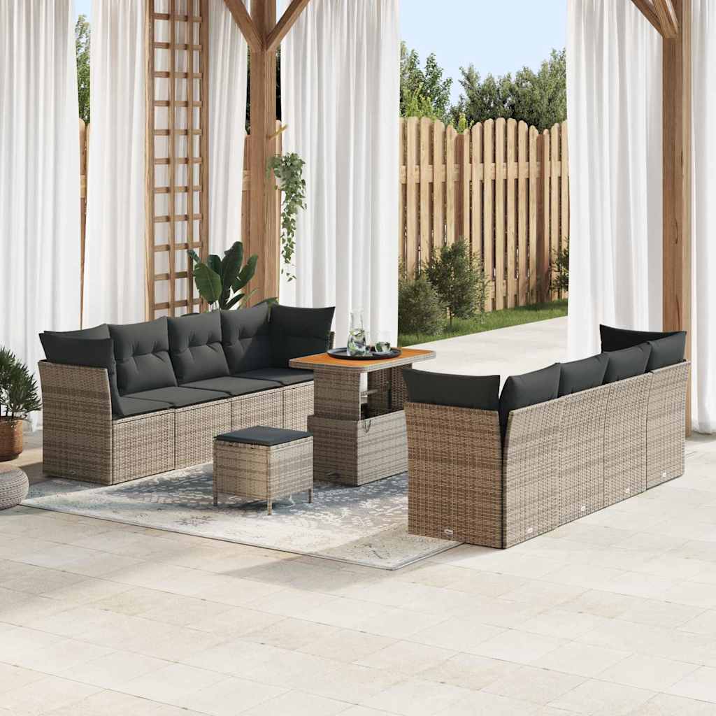 Tuin Sofa Set 11 Pcs Poly Rattan