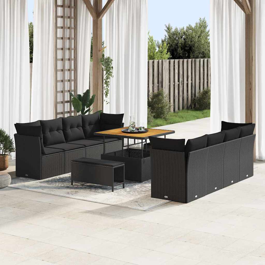 Tuin Sofa Set 11 Pcs Poly Rattan