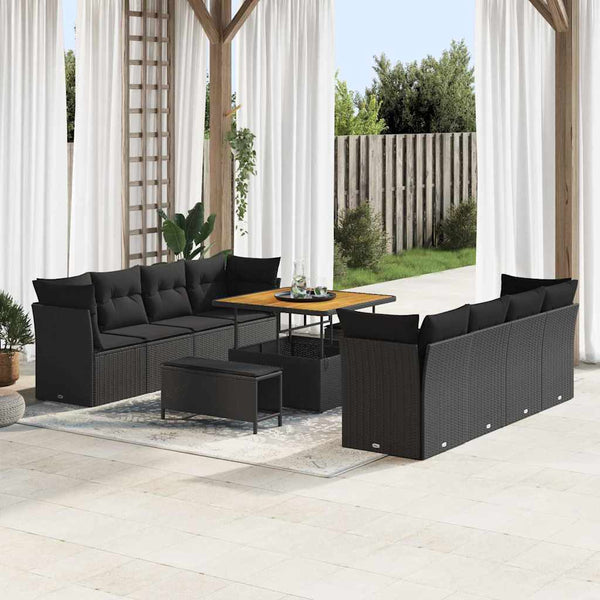 Tuin Sofa Set 11 Pcs Poly Rattan