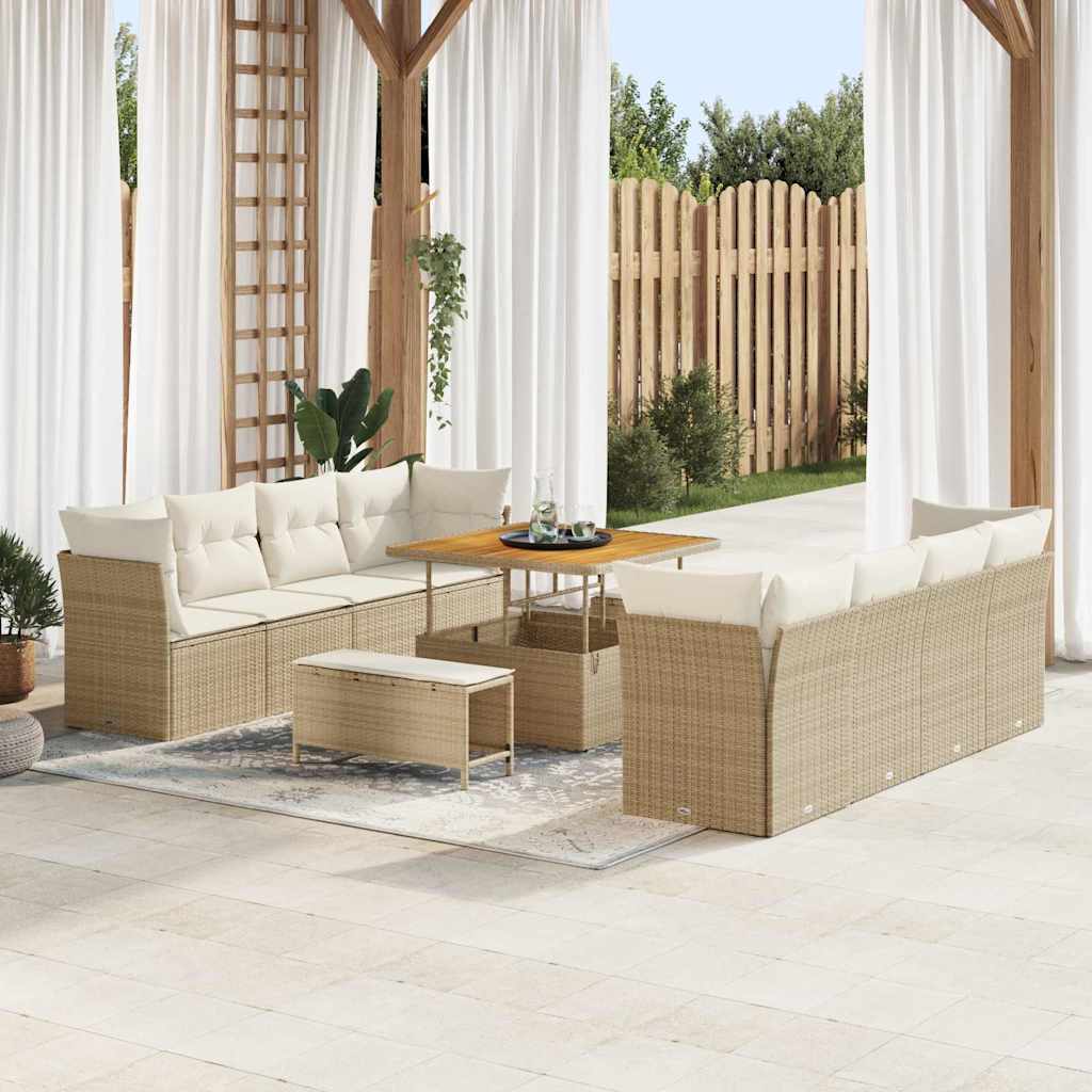 Tuin Sofa Set 11 Pcs Poly Rattan